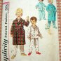 Childs Robe and Pajamas Vintage 60s Sewing Pattern Simplicity 4250