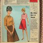 60s A-Line Skirt and String-Tie Blouse Vintage Sewing Pattern McCalls P55