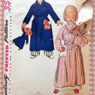 Robe and Puppy Doll Vintage Sewing Pattern Simplicity 4058 Size 5