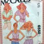 Misses Summer Tops Vintage Sewing Pattern McCall's 6550