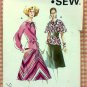 Flared Skirt and Tunic Top Kwik Sew 625 Vintage Sewing Pattern