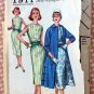 1950s Dress and Coat Vintage Sewing Pattern Simplicity 1911