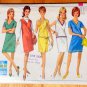 Mod 60s Misses' One-Piece Dress or Jumper Vintage Sewing Pattern Simplicity 6536