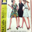 Vintage 60s Plus Size Wrap Dress McCall's 9622 Sewing Pattern