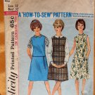 Misses' 60s Dress or Jumper and Blouse Vintage Sewing Pattern Simplicity 5384