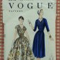 Misses Dress and Cummerbund Vintage 50s Sewing Pattern Vogue 8512