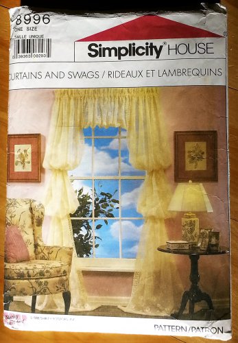 Simplicity 8996 Craft Pattern from the 80s for Curtains