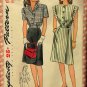 Misses' Dress Vintage 40s Simplicity Pattern 1305