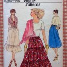 Misses Skirts Vintage 70s Sewing Pattern Vogue 7095