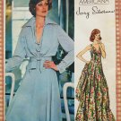 Vintage 70s Jerry Silverman Evening Dress and Jacket Vogue sewing pattern 1117