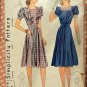 Misses 1940s Dress Vintage Sewing Pattern Simplicity 3423