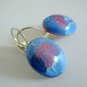 LOOK, it's icing up--- porcelain crystalline oval earrings by C.C.