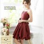 Women Slim Bubble Dress Red