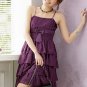 Cake Layers Chiffon Suspender Purple