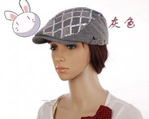 Sequin Hat Gray