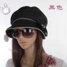 Side Bowknot Hat Black