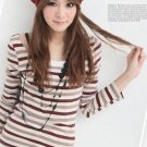 Button Woolen Beret Red