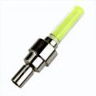 Neon LED Bike Bicycle Tire Valve Caps Light - Yellow