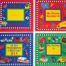 A BOOK ABOUT ME- fabric panel