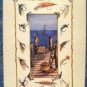 FISHING PIER -crewel
