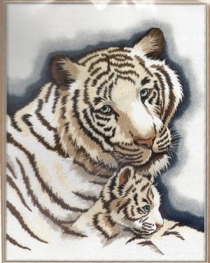 MATERNAL LOVE - crewel