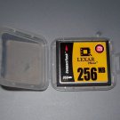 256MB COMPACTFLASH CARD by LEXAR Media - MADE IN USA - with case, P/N 2174, Rev. A