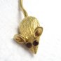 Vintage Mouse Pin Chain Tail
