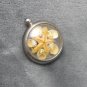 Unique Framed Shell Starfish Pendant Charm