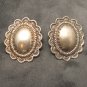 Large Sterling Concho Earrings
