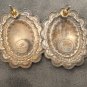 Large Sterling Concho Earrings