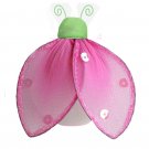 4"" Green Pink Glitter Ladybug - nylon hanging ceiling wall baby nursery room wedding decor decorati