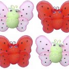 Lot Smiling Ladybugs 4 piece Set ladybug (Red & Black, Pink & Green) - nylon hanging ceiling wall ba