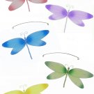 24"" Pink Purple Yellow Blue Green Crystal Dragonfly Mobile - nylon hanging ceiling wall baby nurser