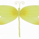 10"" Yellow Crystal Dragonfly - nylon hanging ceiling wall nursery bedroom decor decoration decorati