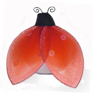 4"" Red Glitter Ladybug - nylon hanging ceiling wall nursery bedroom decor decoration decorations