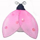 4"" Pink Glitter Ladybug - nylon hanging ceiling wall nursery bedroom decor decoration decorations