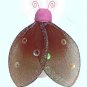 8"" Brown Pink Glitter Ladybug - nylon hanging ceiling wall nursery bedroom decor decoration decorat