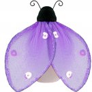 4"" Purple Glitter Ladybug - nylon hanging ceiling wall nursery bedroom decor decoration decorations