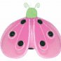8"" Green Pink Shimmer Ladybug - nylon hanging ceiling wall nursery bedroom decor decoration decorat