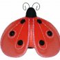 8"" Red Black Shimmer Ladybug - nylon hanging ceiling wall nursery bedroom decor decoration decorati