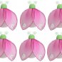 2"" Green Pink Mini Glitter Ladybugs 6pc set - nylon hanging ceiling wall nursery bedroom decor deco