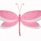 13"" Dark Pink (Fuschia) Multi-Layered Dragonfly - nylon hanging ceiling wall nursery bedroom decor 