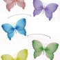 24"" Pink Purple Yellow Blue Green Crystal Butterfly Mobile - nylon hanging ceiling wall nursery bed