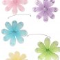24"" Pink Purple Yellow Blue Green Swirl Flower Mobile - nylon hanging ceiling wall nursery bedroom 