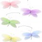 24"" Pink Purple Yellow Blue Green Multi Layered Dragonfly Mobile - nylon hanging ceiling wall nurse