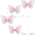 24"" Pink Multi Layered Spiral Butterfly Mobile - nylon hanging ceiling wall nursery bedroom decor d