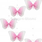 24"" Dark Pink (Fuschia) Multi Layered Spiral Butterfly Mobile - nylon hanging ceiling wall nursery 