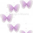 24"" Purple Multi Layered Spiral Butterfly Mobile - nylon hanging ceiling wall nursery bedroom decor