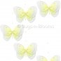 24"" Yellow Multi Layered Spiral Butterfly Mobile - nylon hanging ceiling wall nursery bedroom decor