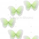 24"" Green Multi Layered Spiral Butterfly Mobile - nylon hanging ceiling wall nursery bedroom decor 
